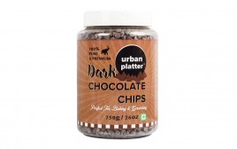 Urban Platter Dark Chocolate Chips   Plastic Jar  750 grams